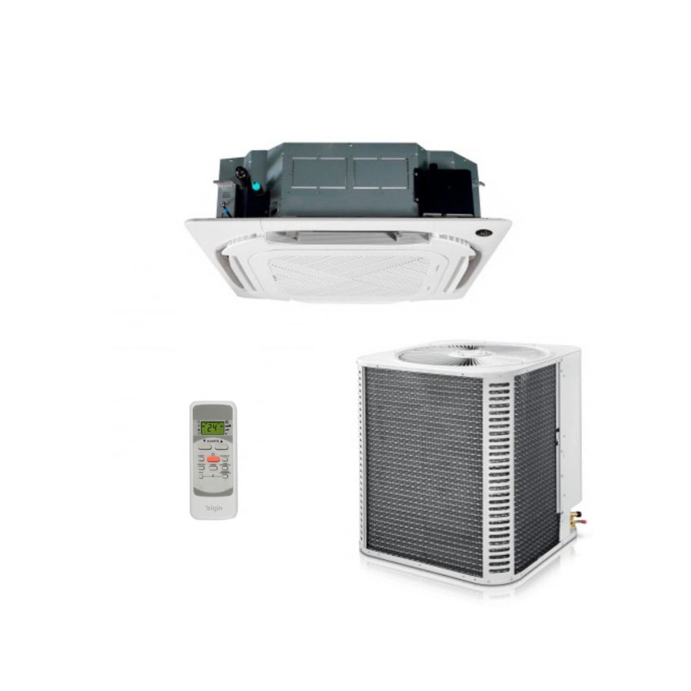Ar Condicionado 36.000 BTUs Split Cassete 4 Vias Elgin Eco Inverter R-32 45KVFE36C2VA/45KVFI36C2NA - 220V